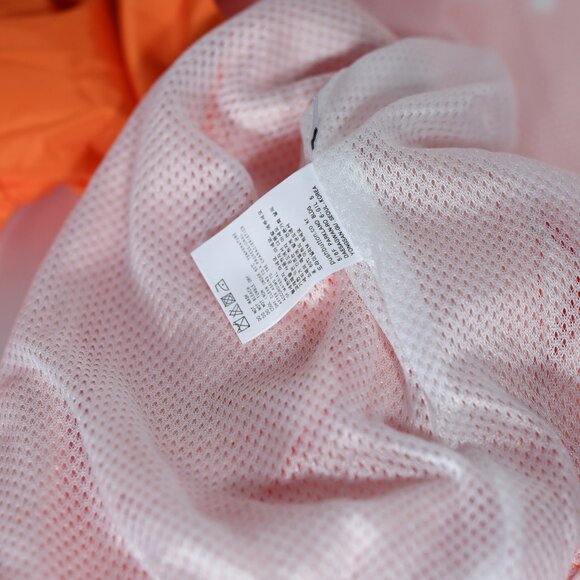 Push Button Orange Graphic Polyester Ripstop Jacket – Made in South Korea, M - Picture 6 of 6